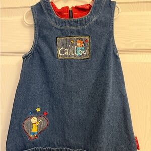Caillou Vintage Blue Denim Kids Dress